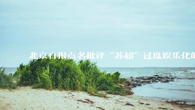 北京日报点名批评“苏超”过度娱乐化的动机是什么？
