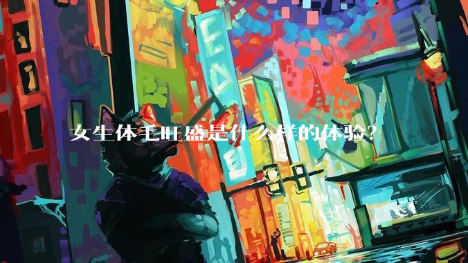 女生体毛旺盛是什么样的体验？